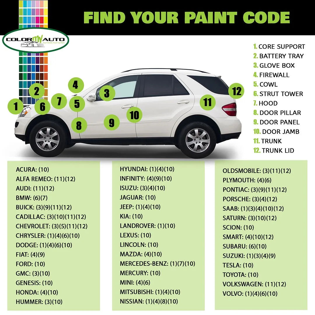 Single Stage Automotive Paint 1 Oz Bottle U3218