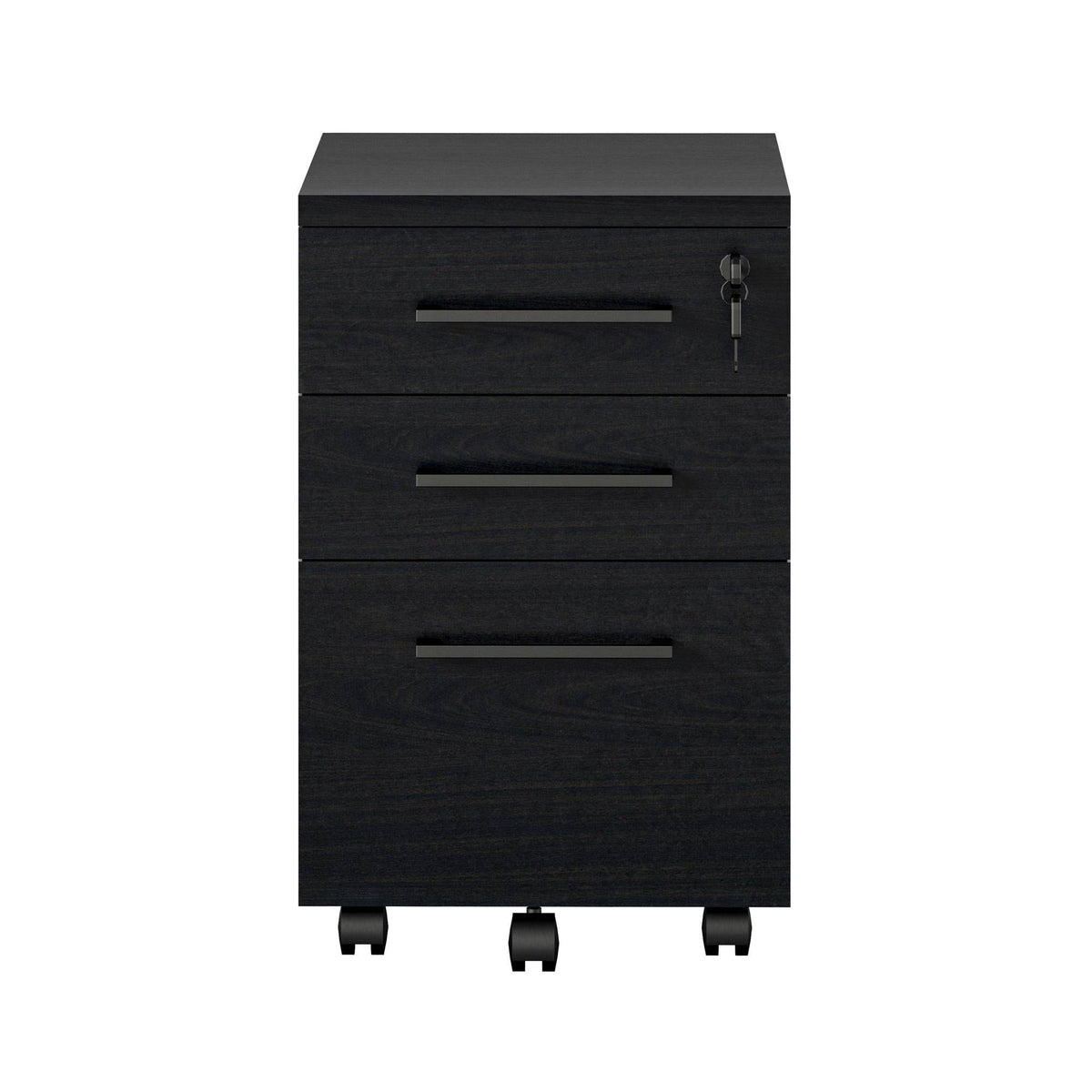 Black Mobile File Cabinet W820435
