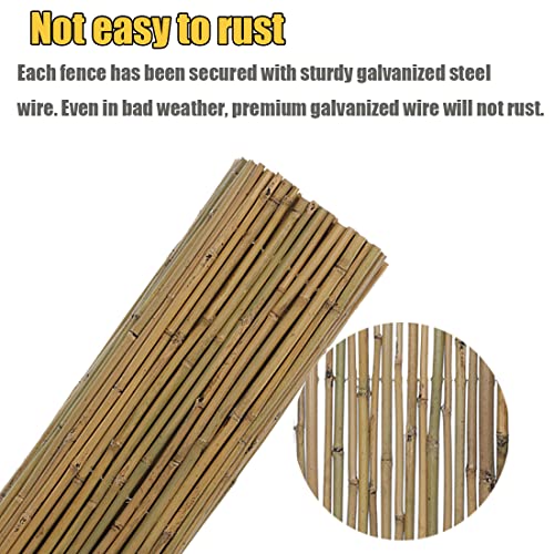 Natural Bamboo Screen Fence Rolls W833951