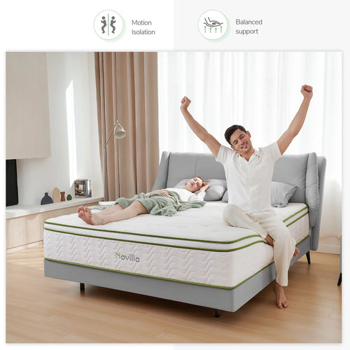 10'' Cooling Gel Memory Foam Pocket Spring Hybrid Mattress California King Size G7925