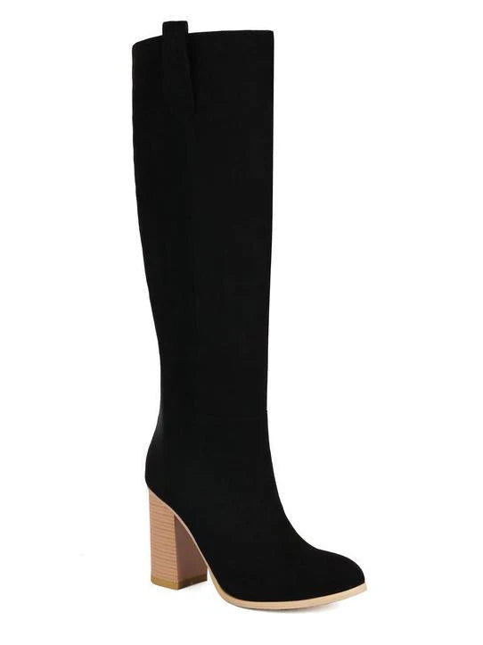 Suede High Heel Boots P33195