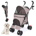 Foldable Pet Stroller with Cup Holder T535952