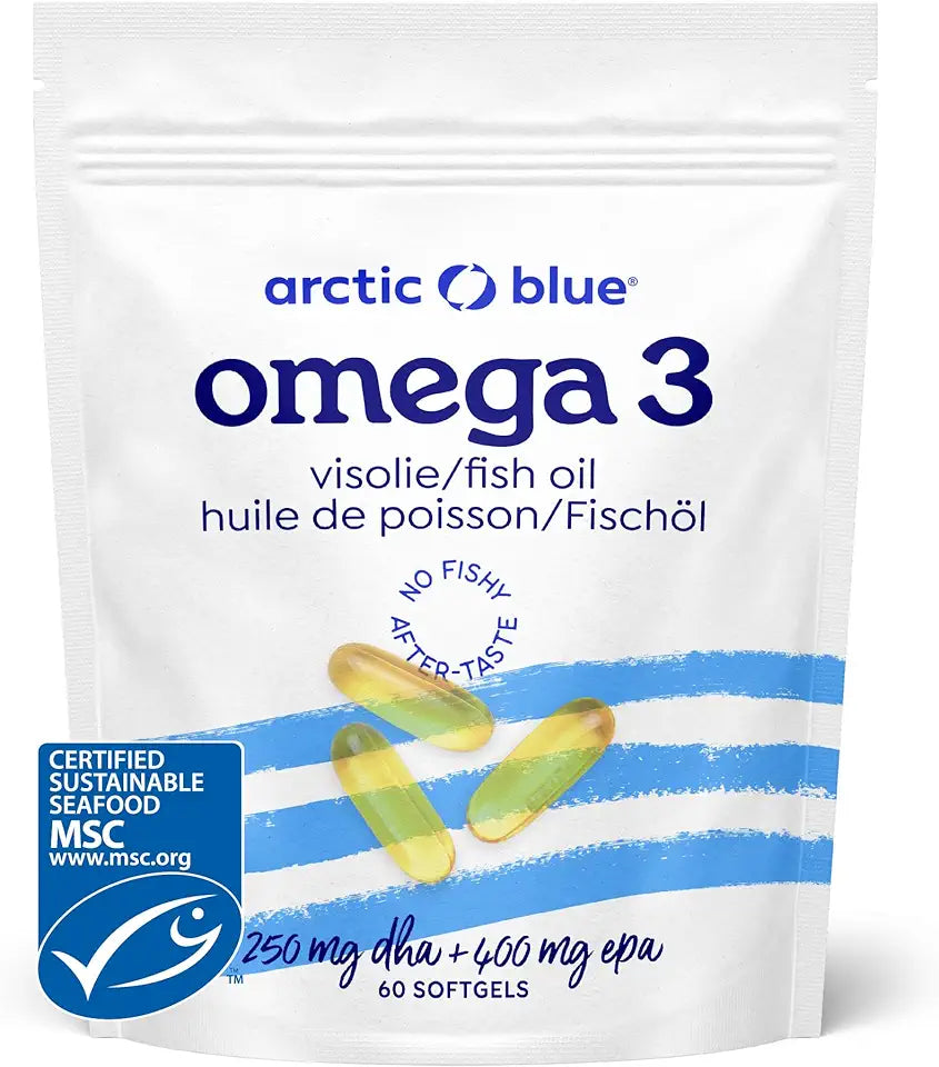 Fish Oil with DHA EPA Vitamin D3 60 Softgels J845