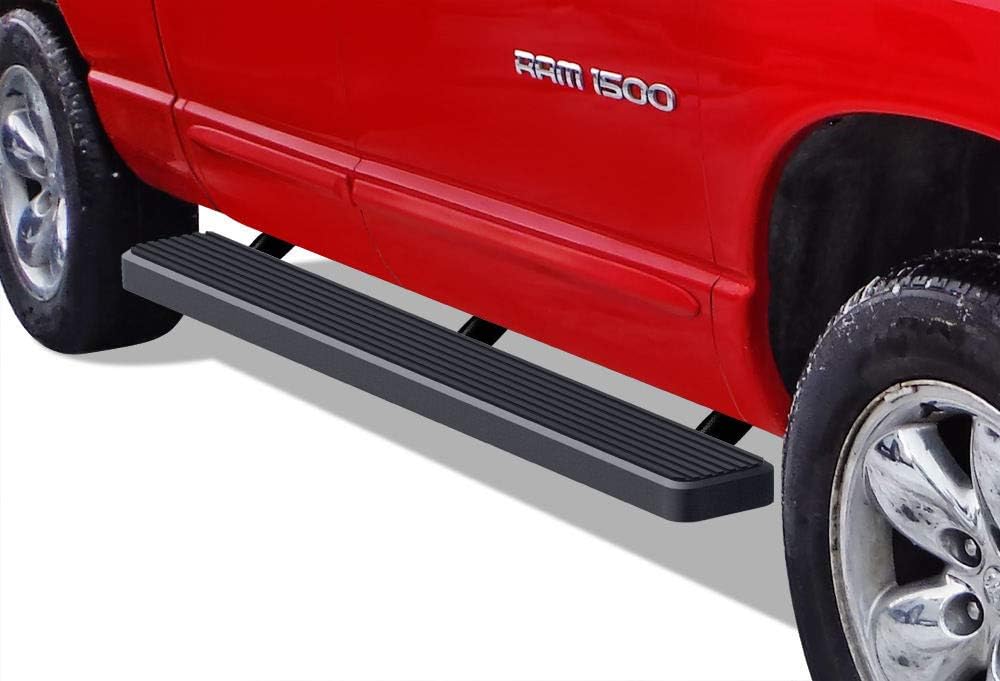 Black Running Boards Compatible with Dodge Ram 1500 2500 3500 Quad Cab V5683