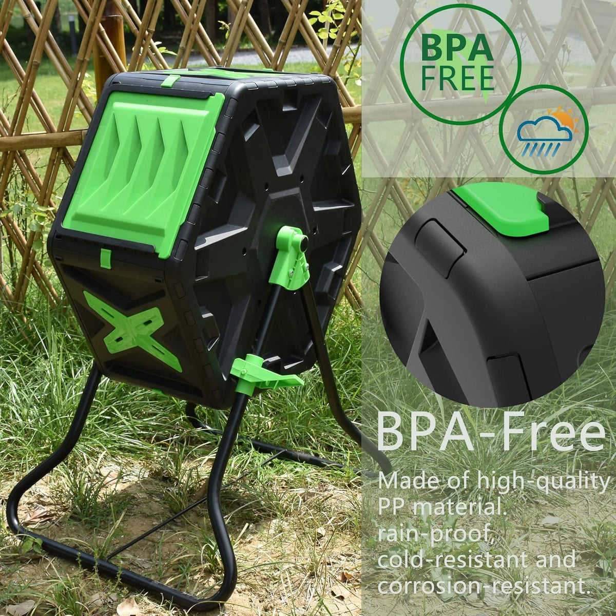 Light Weight 18.5 Gallon Compost Tumbler L7385