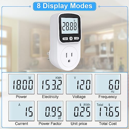 Watt Meter Power Meter Plug Electricity Usage Monitor X196