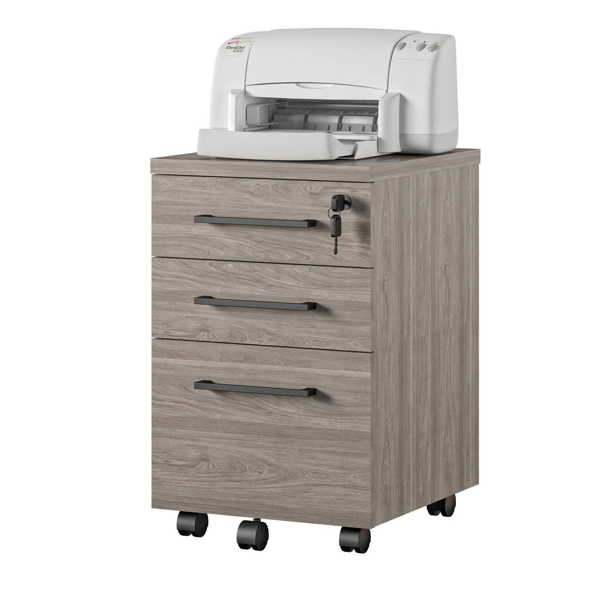 Black Mobile File Cabinet W820435