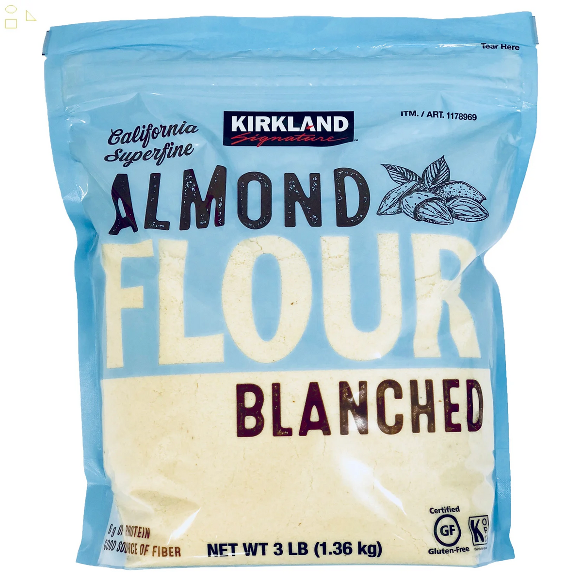 2 Packs Superfine Kosher Blanched Almond Flour, 3 Lbs I462460