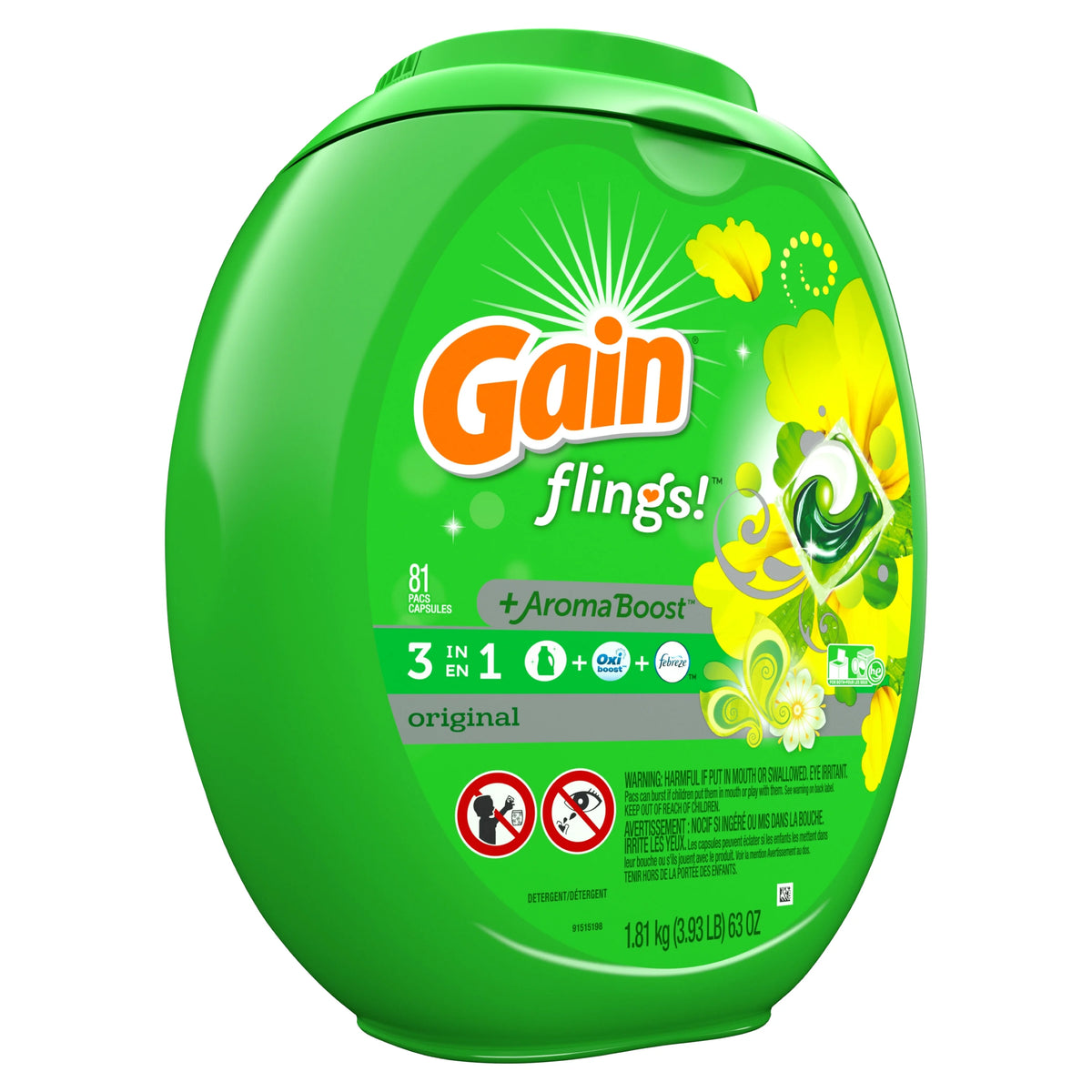 81 Count Laundry Detergent Pacs J264