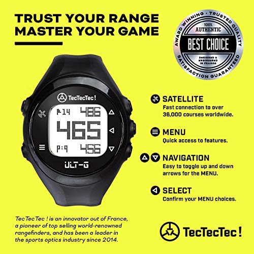 Black Golf GPS Watch with LCD Display M364