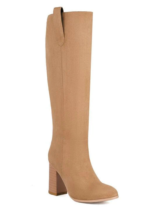 Suede High Heel Boots P33195