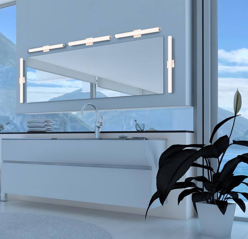 Satin Nickel LED Bath Bar W584272
