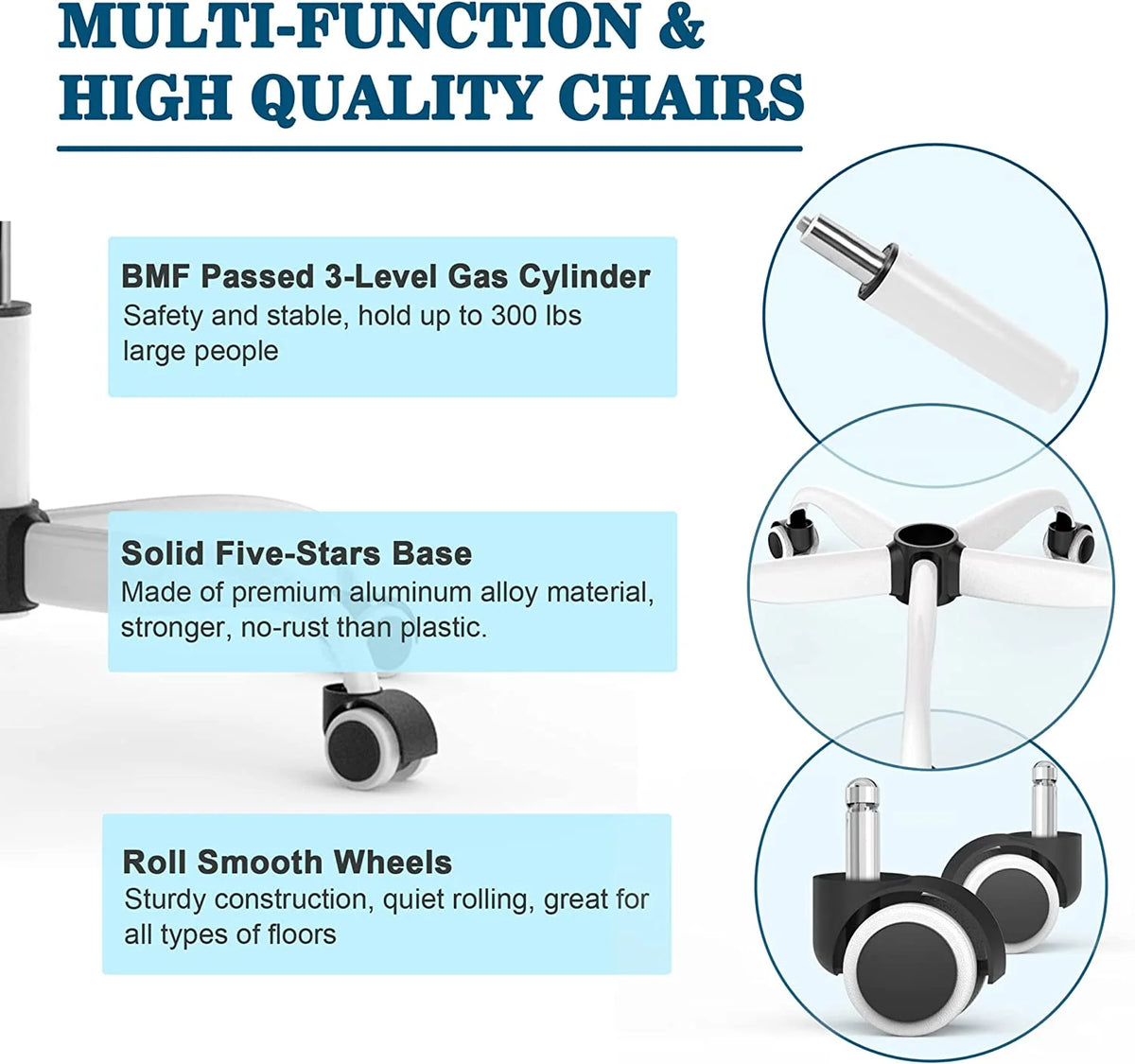 High Back Ergonomic Office Chair with Lumbar Support and Headrest N274672