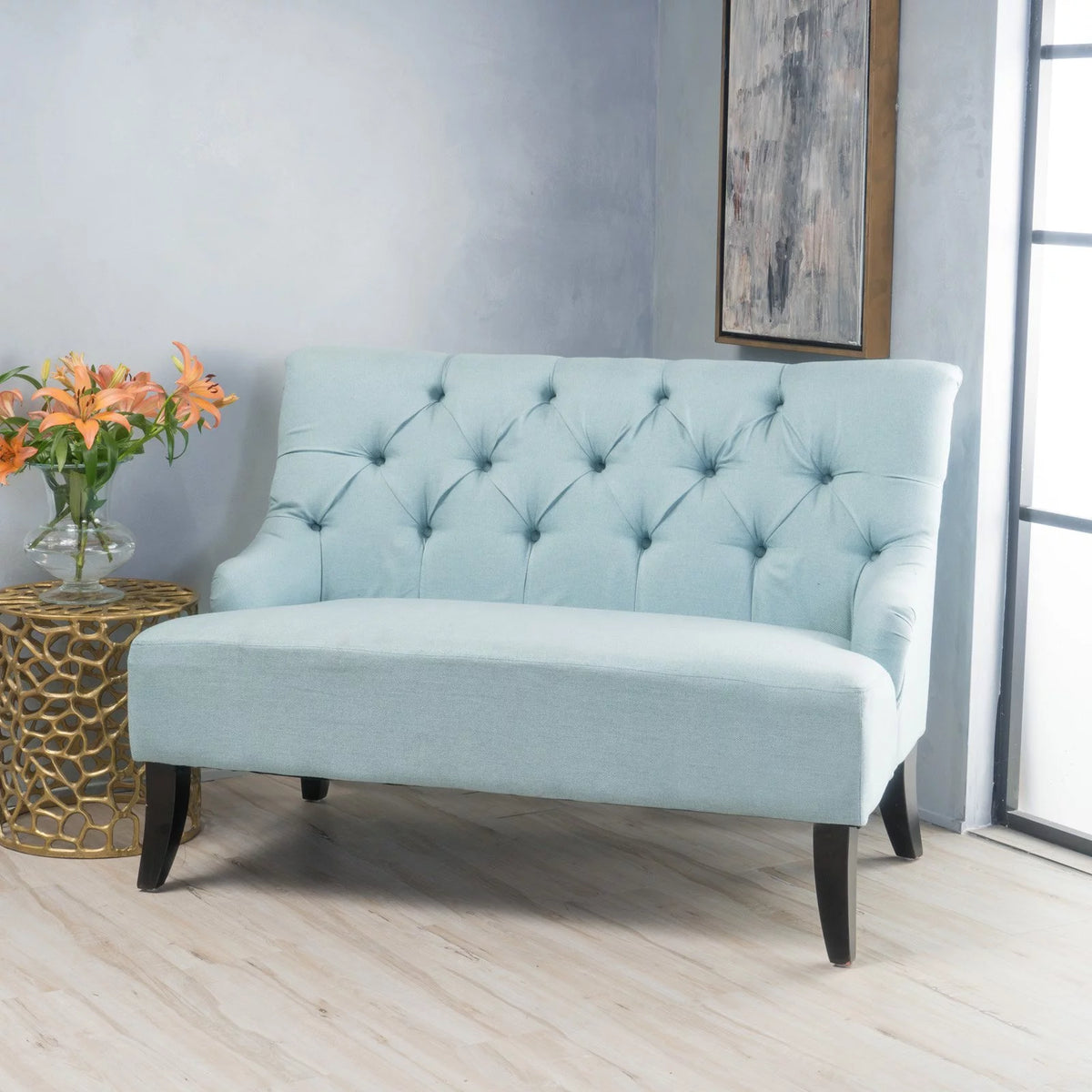 Fabric Settee Q4692
