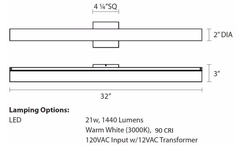 Satin Nickel LED Bath Bar W584272