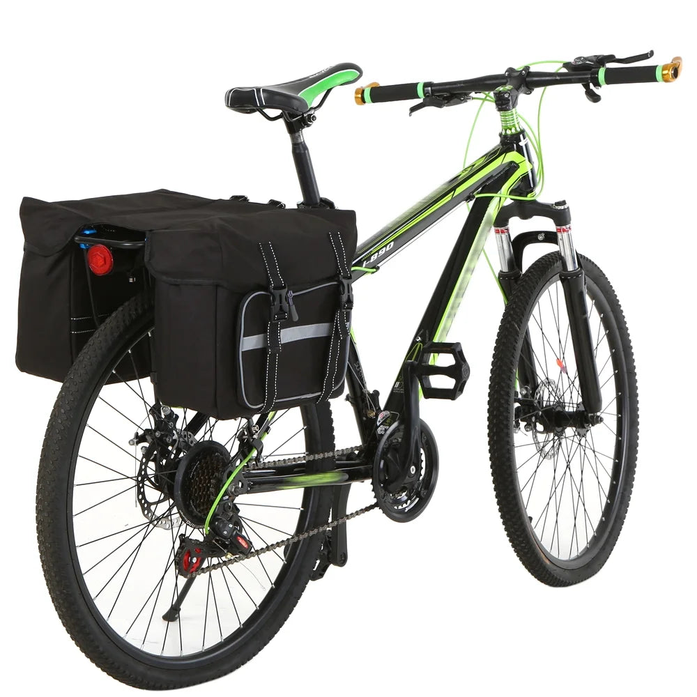 Polyester Bike Rear Seat Bag with Reflective Stripes Z11854