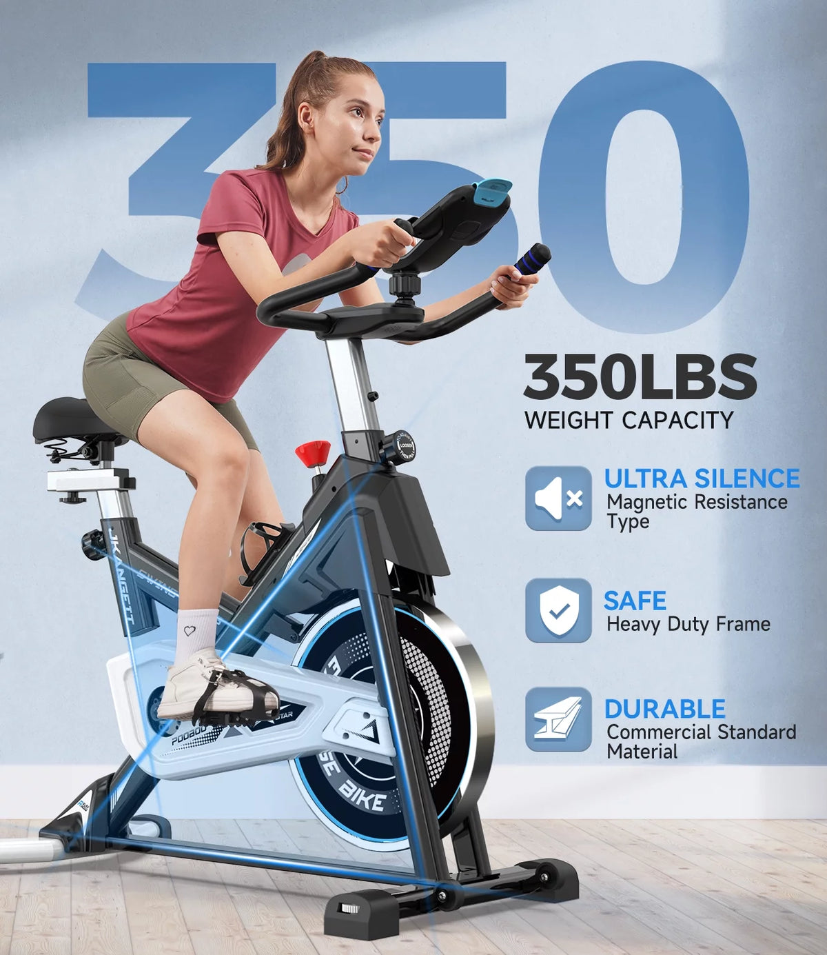 Magnetic Exercise Bike 40lbs Flywheel U558008
