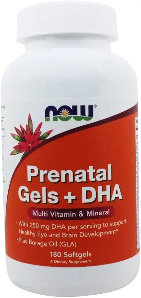 Prenatal Gels + DHA Multiple Vitamin & Mineral 180 Softgels R5531