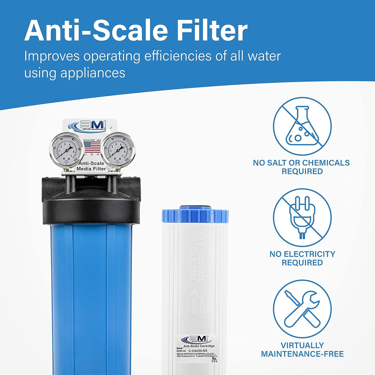 Anti-Scale Filter System with 4.5x20 Filter R922