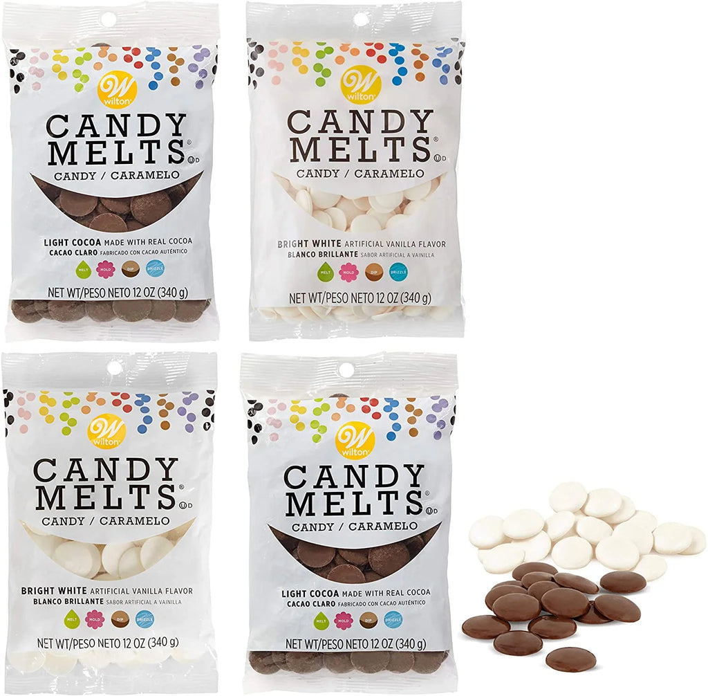 Light Cocoa and Bright White Candy Making Set, 4-Piece R707