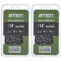 14 inch .050 3/8 52DL Full Chisel Chainsaw Chain 2 Pack A8620