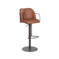 Matte Brown Finish Pneumatic-Adjustable Stool Y57944