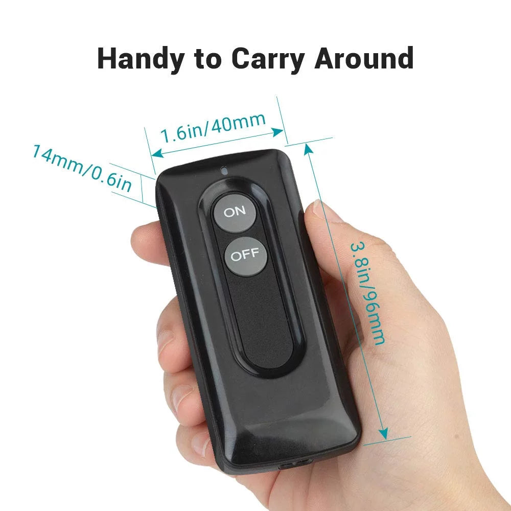 Remote Control Outlet, Expandable Wireless Plug in Light Switch, 100 FT Range Q65223