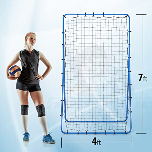 Adjustable 7x4 Feet Volleyball Rebounder Net N52108