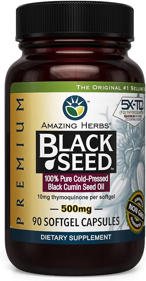 Black Seed Oil 500mg 90 Softgels D58896