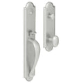Satin Chrome Single Cylinder Handleset Oval Knob U72892