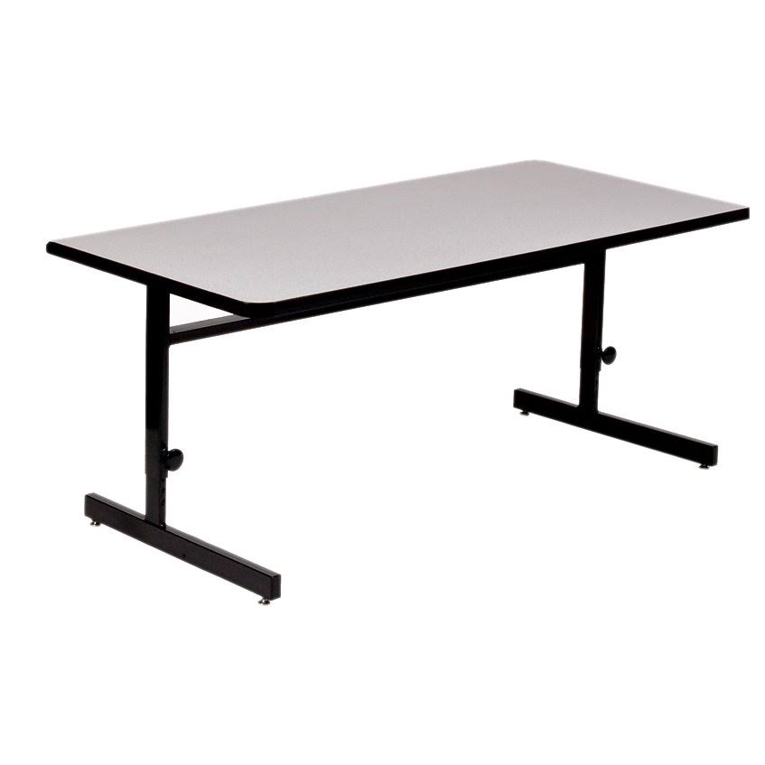 Adjustable Height Computer Station Office Table 24-in 36-in Z847584