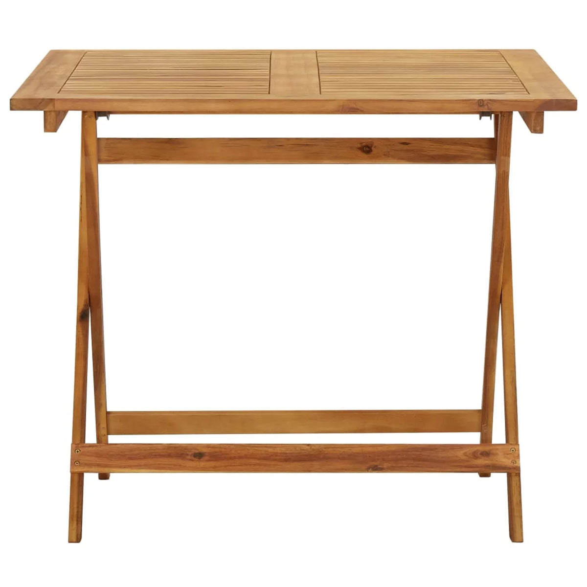 Folding Acacia Wood Square Dining Table Z597
