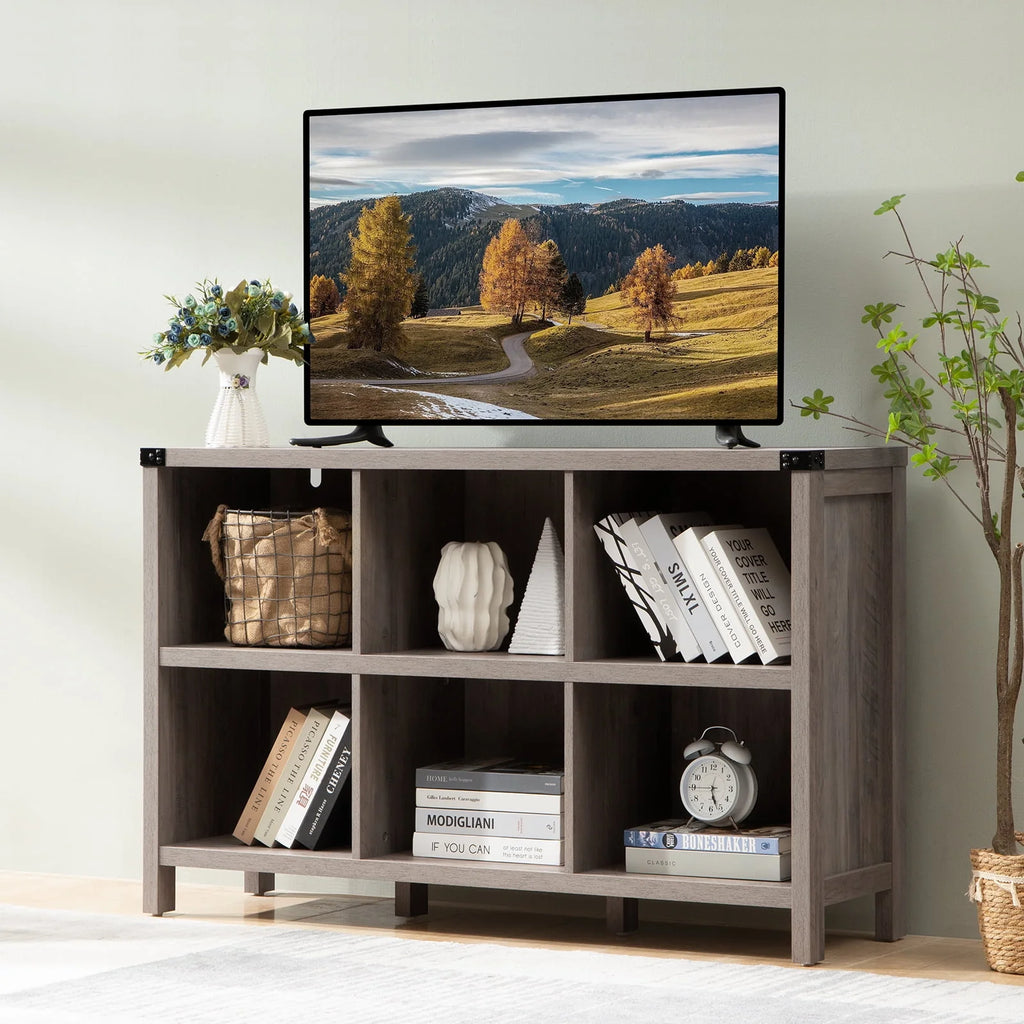 6 Cube Wood & Metal Storage Organizer M330982