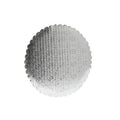 Silver Scalloped Cake Circle 8 inch, Quantity: 100 M432