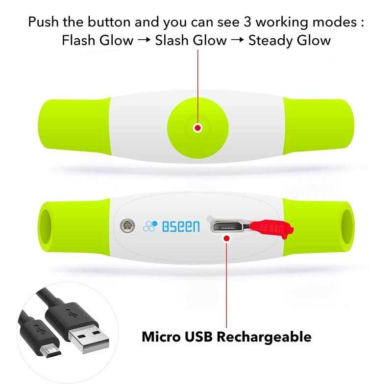 Light Rechargeable LED Dog Collar Q9816