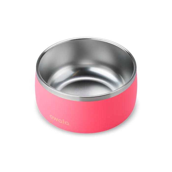 Stainless Steel Food & Water Bowl Pink T126456