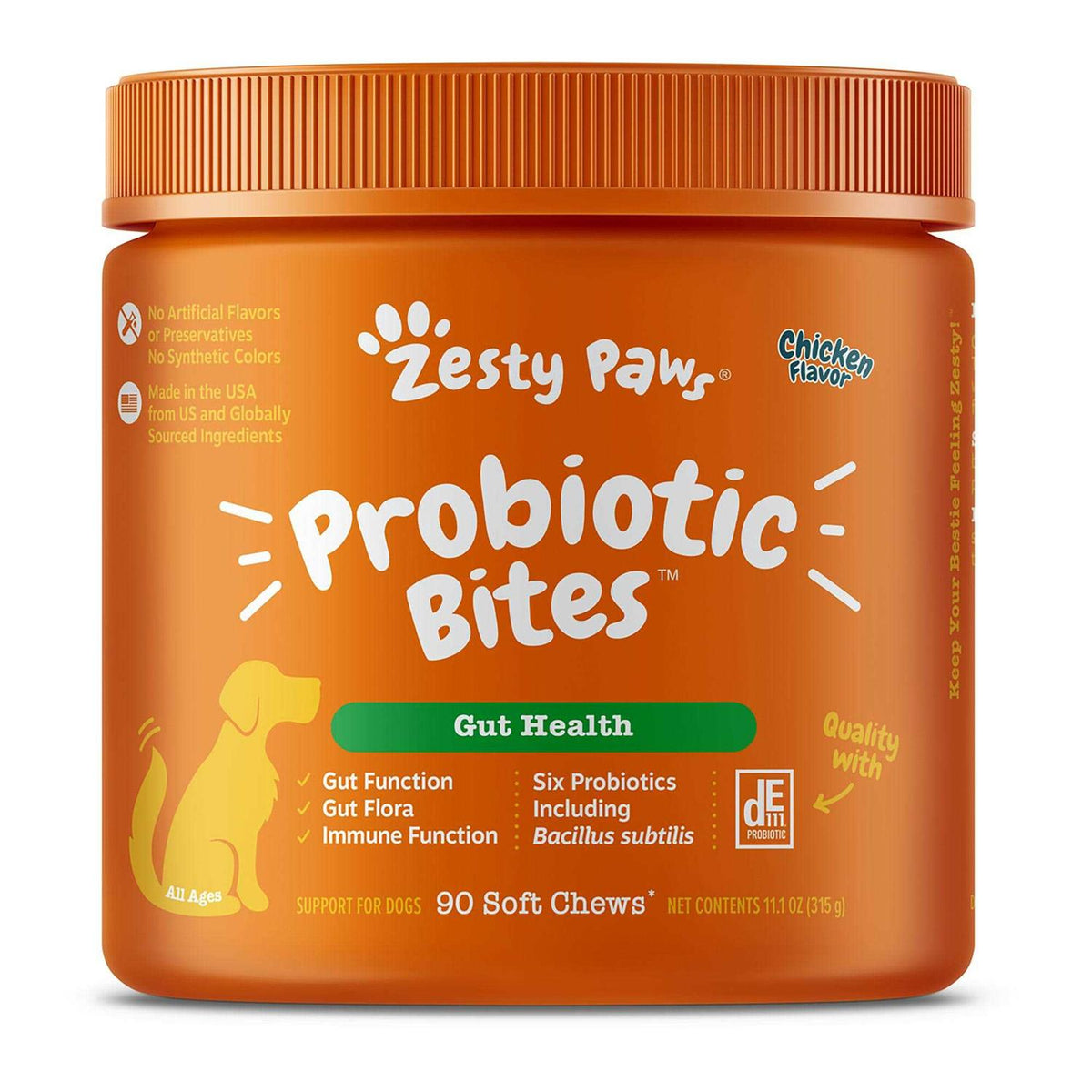 Probiotic Bites Digestive Supplement for Dogs Chicken 90 Soft Chews X584093