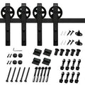 Double Barn Door Hardware Kit Track Length: 96 in. Z316